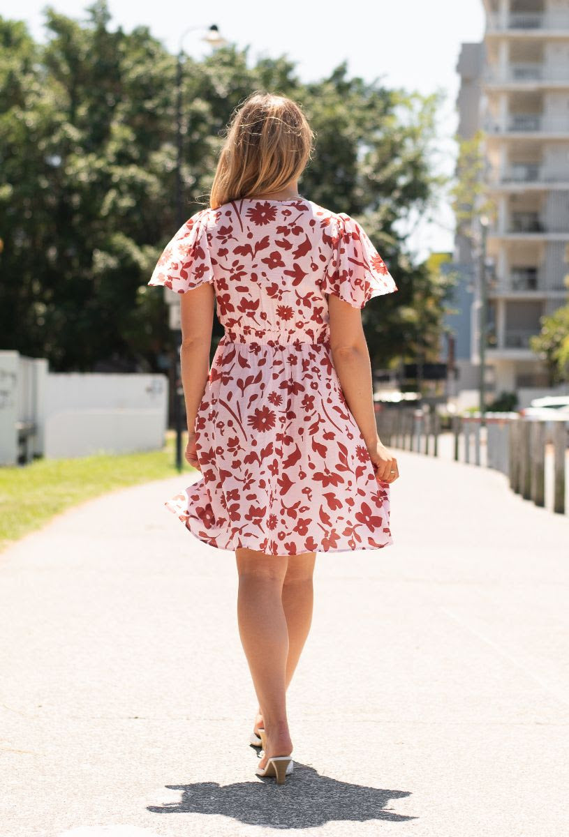 Kivari red flower dress