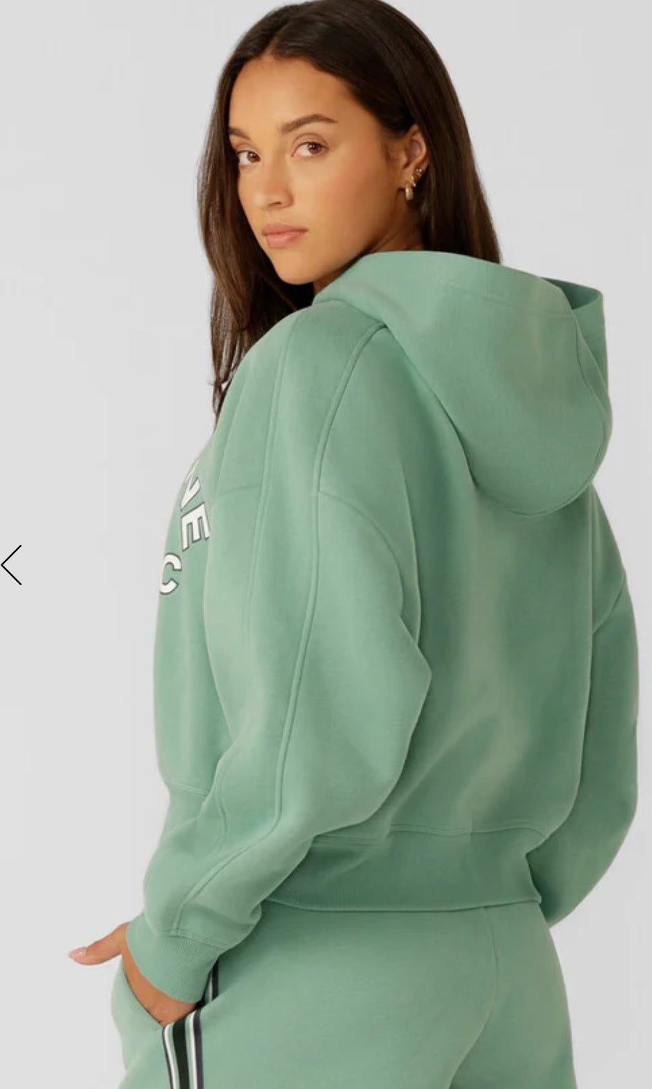 Lotus Limited Edition Cropped Hoodie-Green Juice