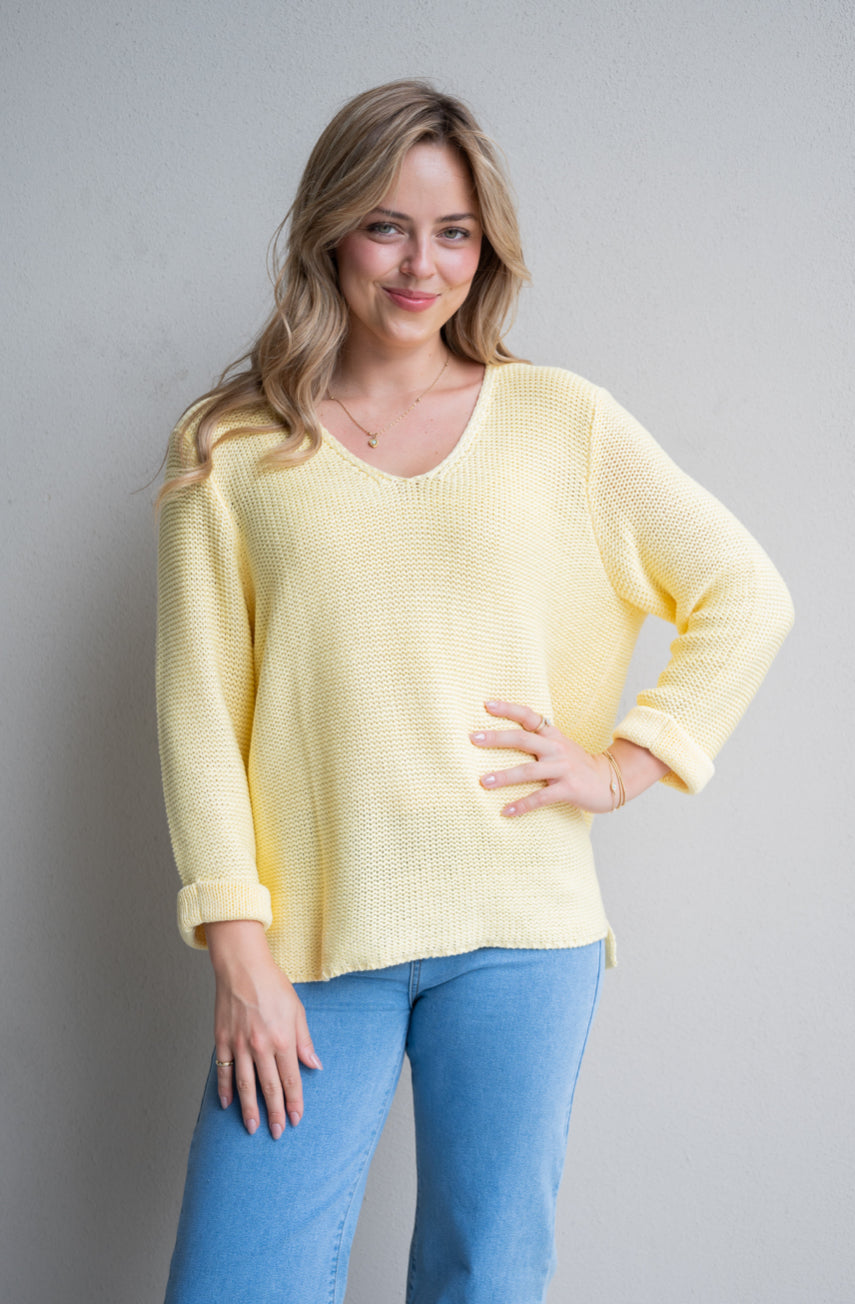 Nala knit baby yellow