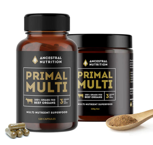 Primal Multi - Grass Fed Beef Organs - Capsules & Powder