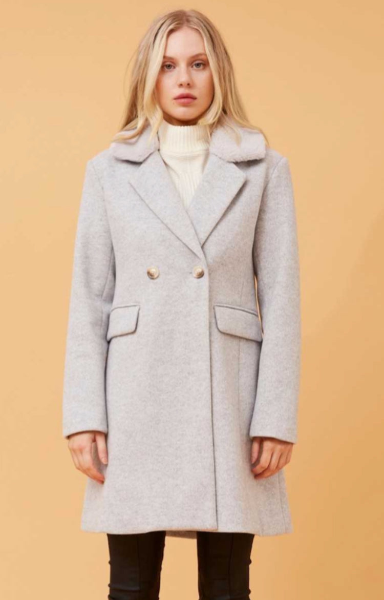 Casey Jacket- Light grey marl