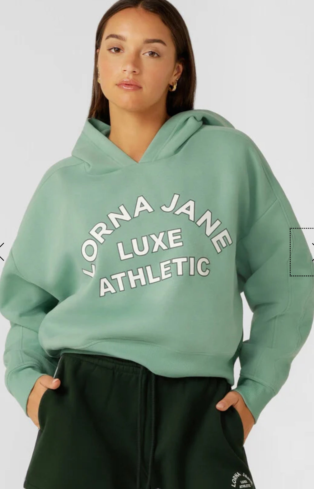 Lotus Limited Edition Cropped Hoodie-Green Juice
