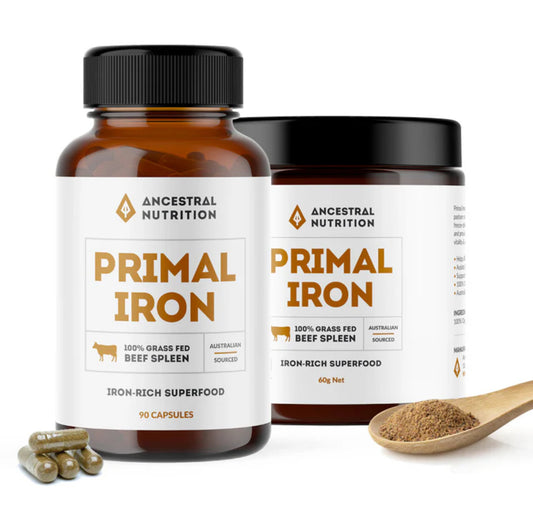 Primal Iron - Grass Fed Beef Spleen - Capsules & Powder