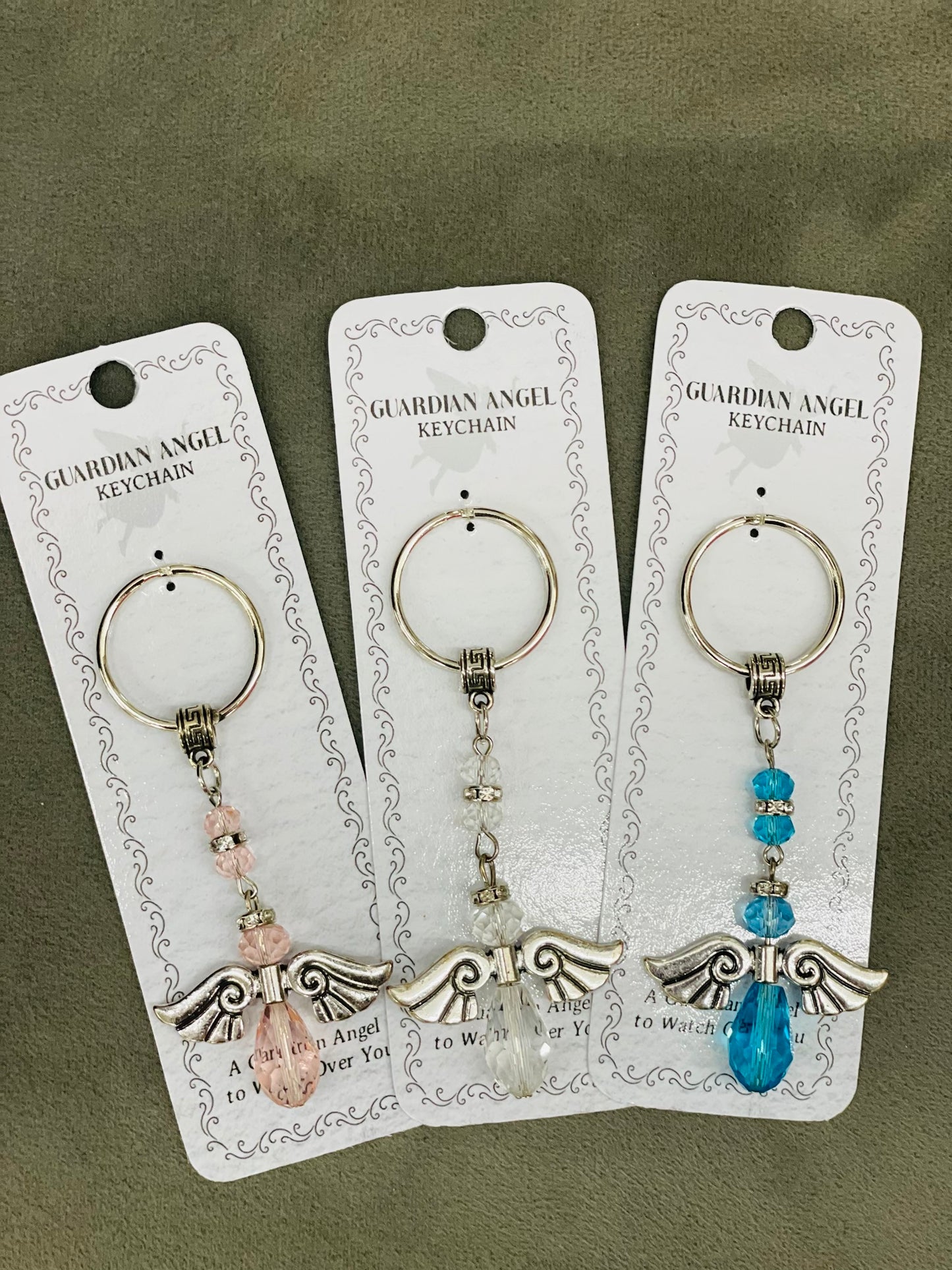 Guardian angel key ring