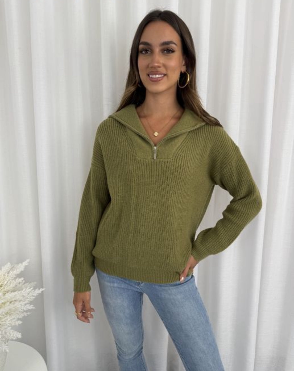 Olive knit