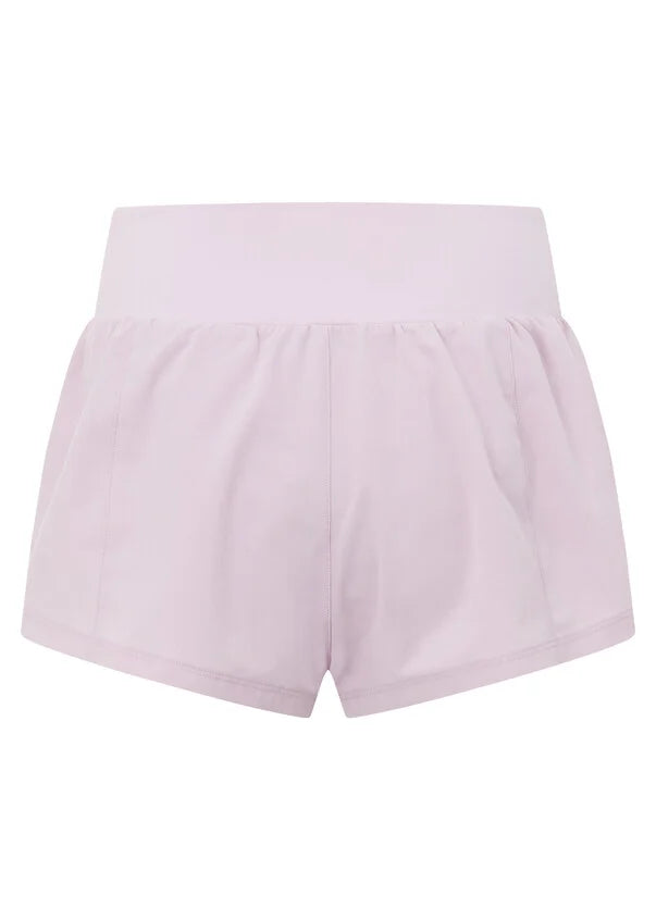 Stretch & Stride Pocket Run Short- pale orchid lilac