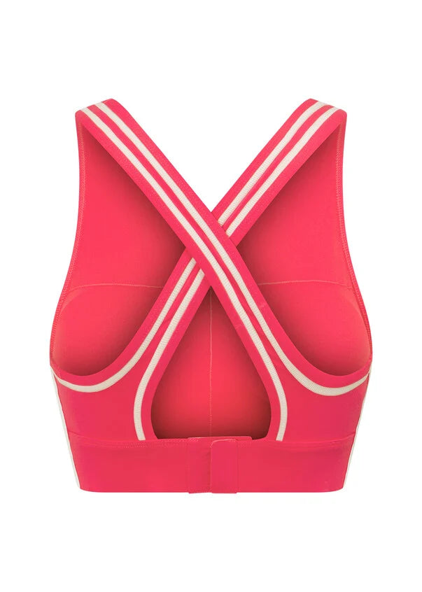 Night Runner Sports Bra- Neon Raspberry