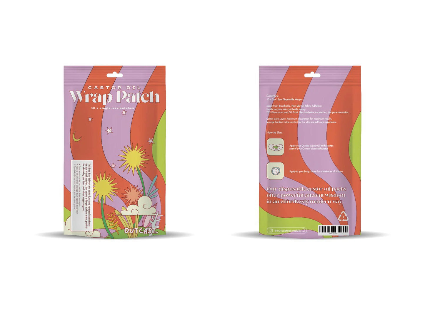 Disposable castor oil pack 10pack