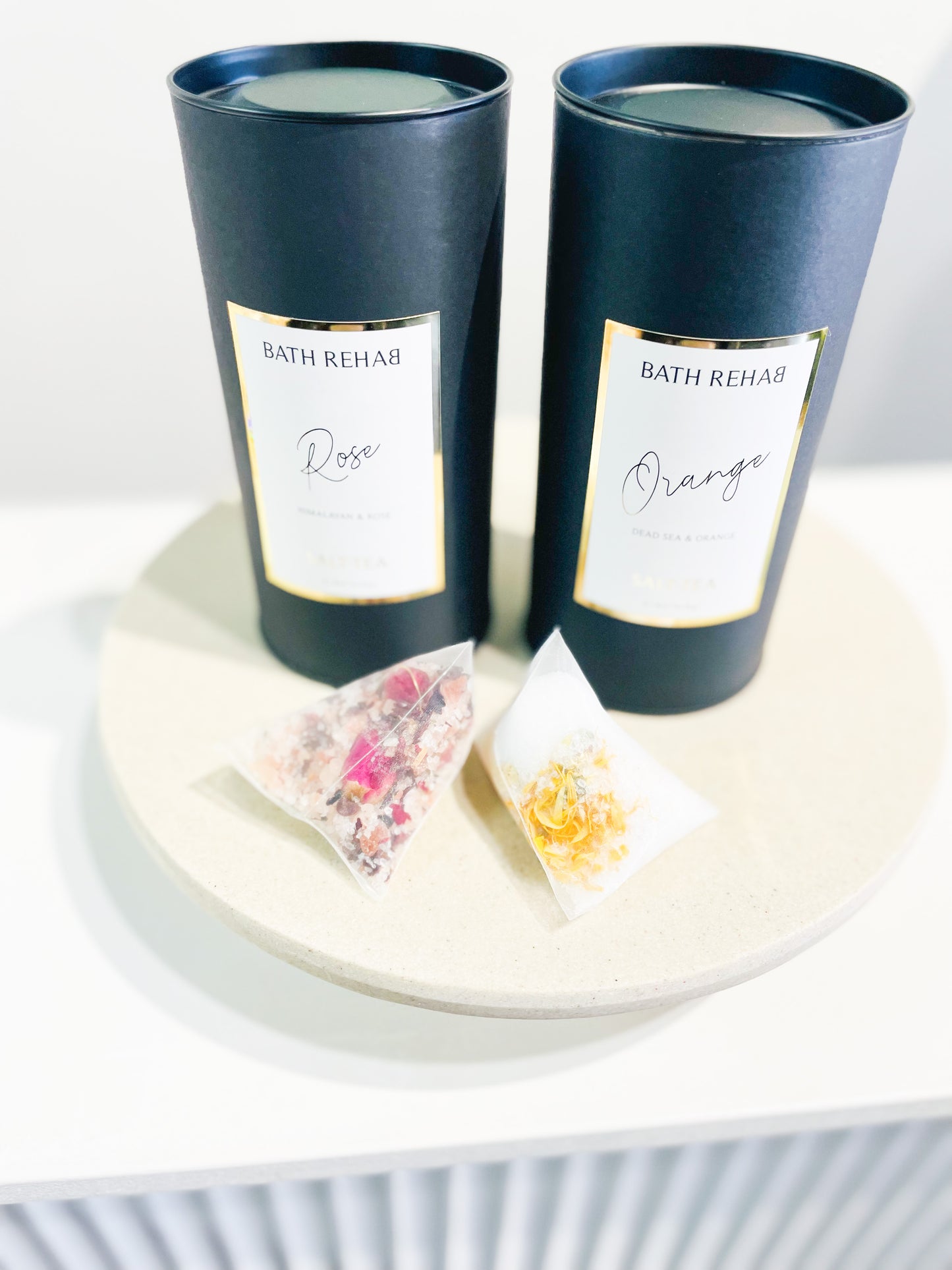 Rose bath tea bags
