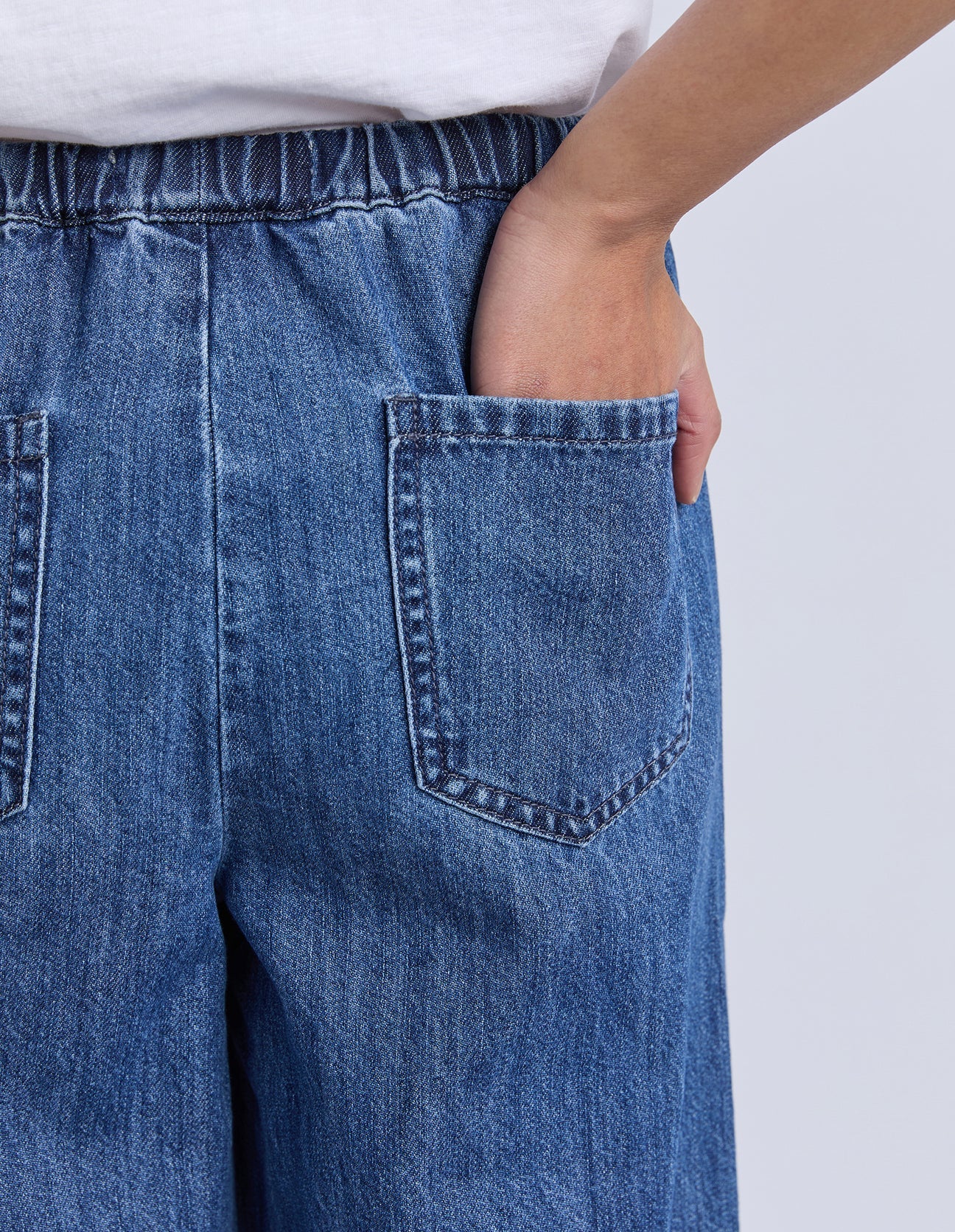 Delvine Jean Mid Blue