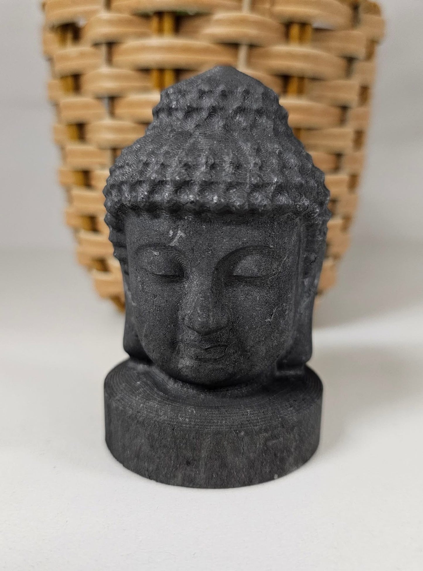 Shungite Zen Buddha heads