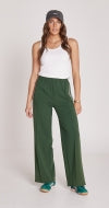 NOAH WIDE PANT - GREEN STRIPE