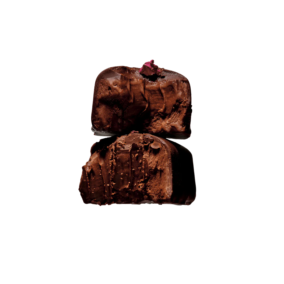 Wild rose ganache