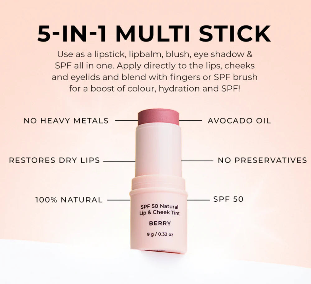 SPF 50 natural lip & cheek tint