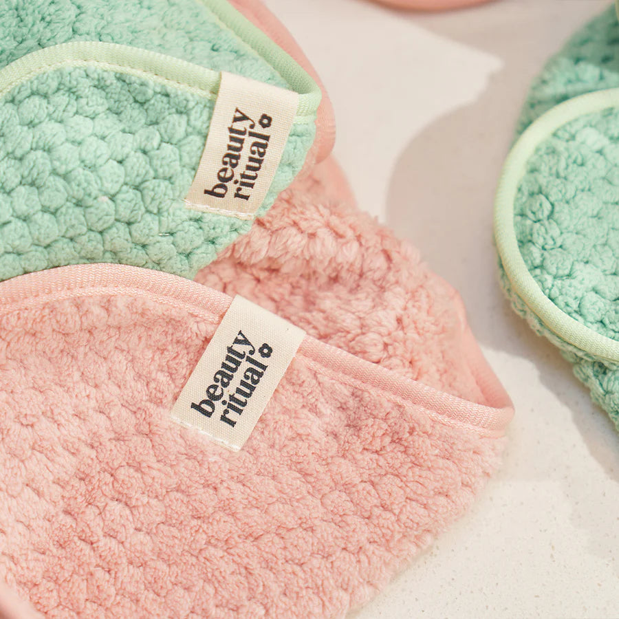 Beauty Ritual - Luxury Waffle Makeup Removing Cloths 4pc