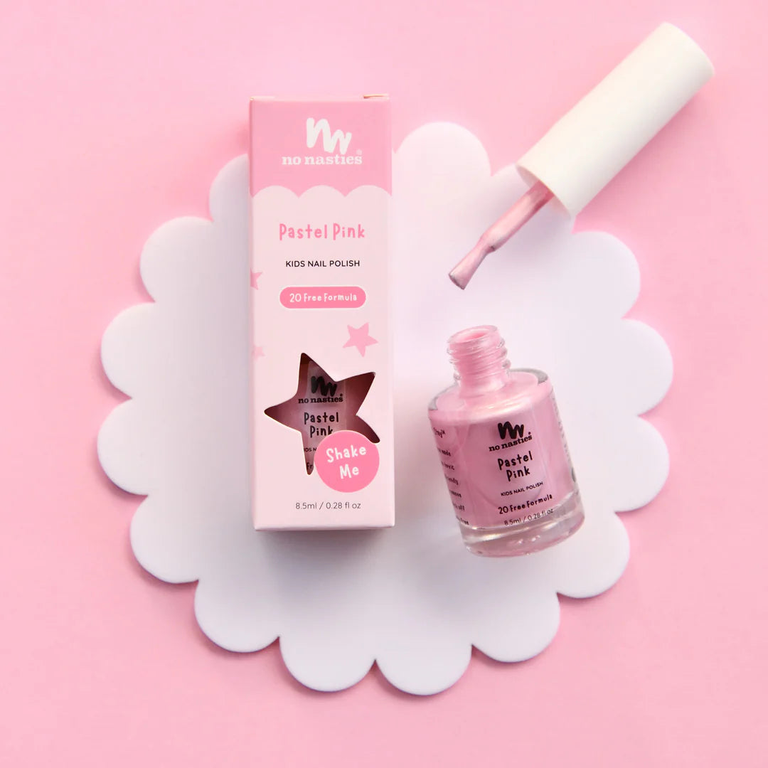 No Nasties Kids Nail polish- bright pink