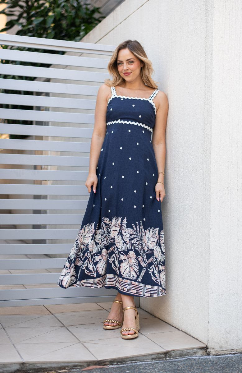 Dot long dress