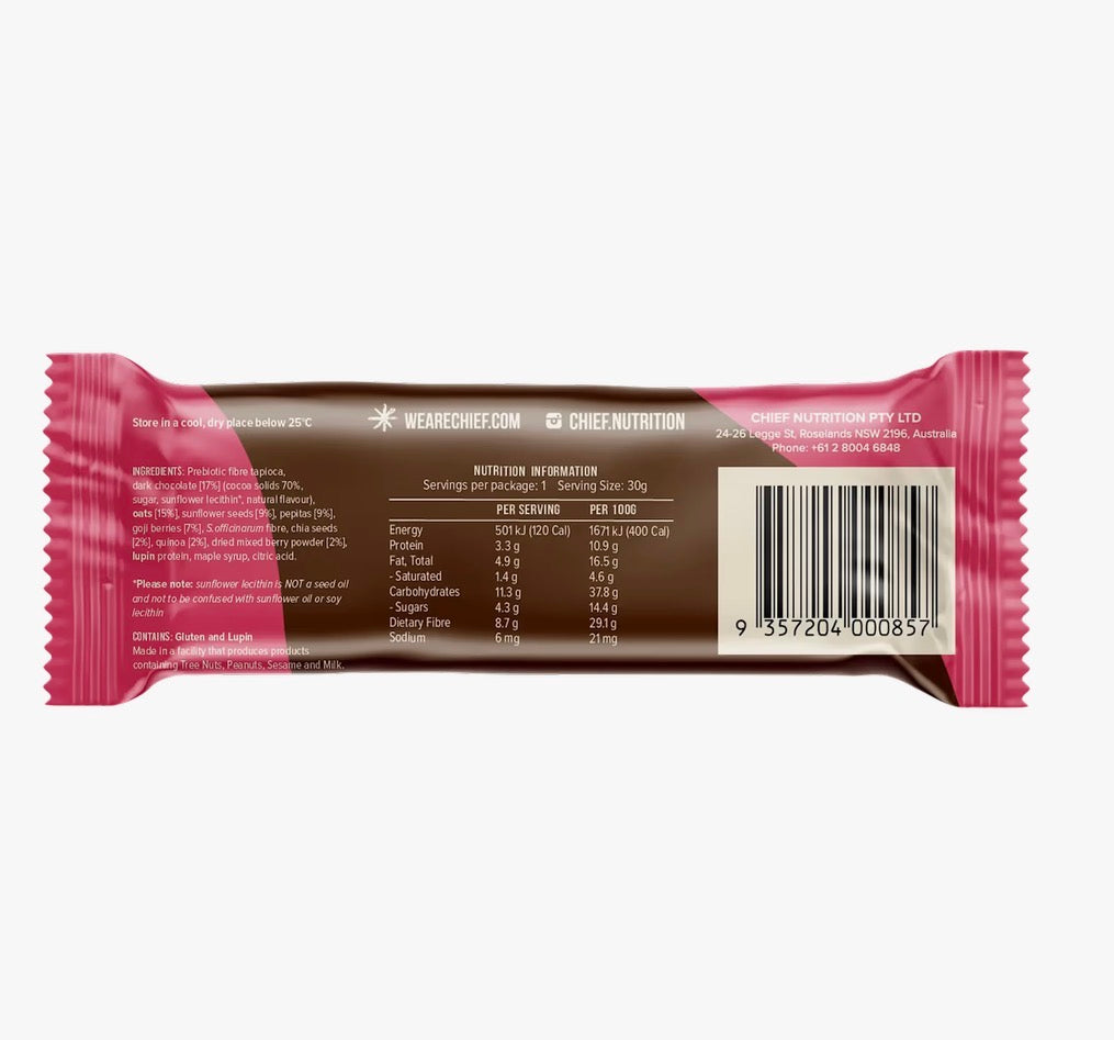 Chief Nutrition | Thankful Bars - Choc Berry