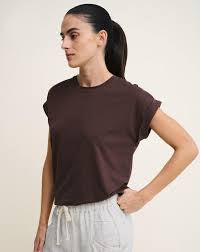 Little Lies | Rhodes Tee choc