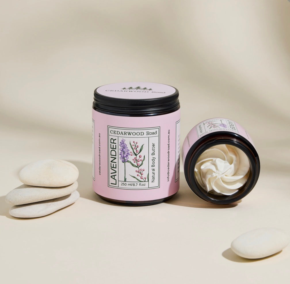 Cedarwood Road | Lavender Gift Pack | Natural Skincare Set for Sensitive Skin and Relaxation