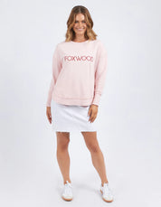 Simplified Metallic Crew Pale Pink