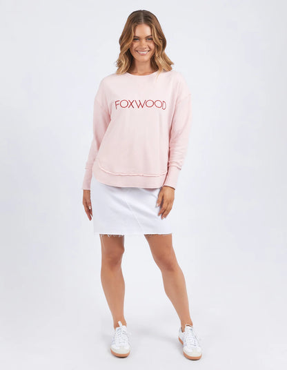 Simplified Metallic Crew Pale Pink