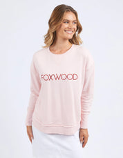Simplified Metallic Crew Pale Pink