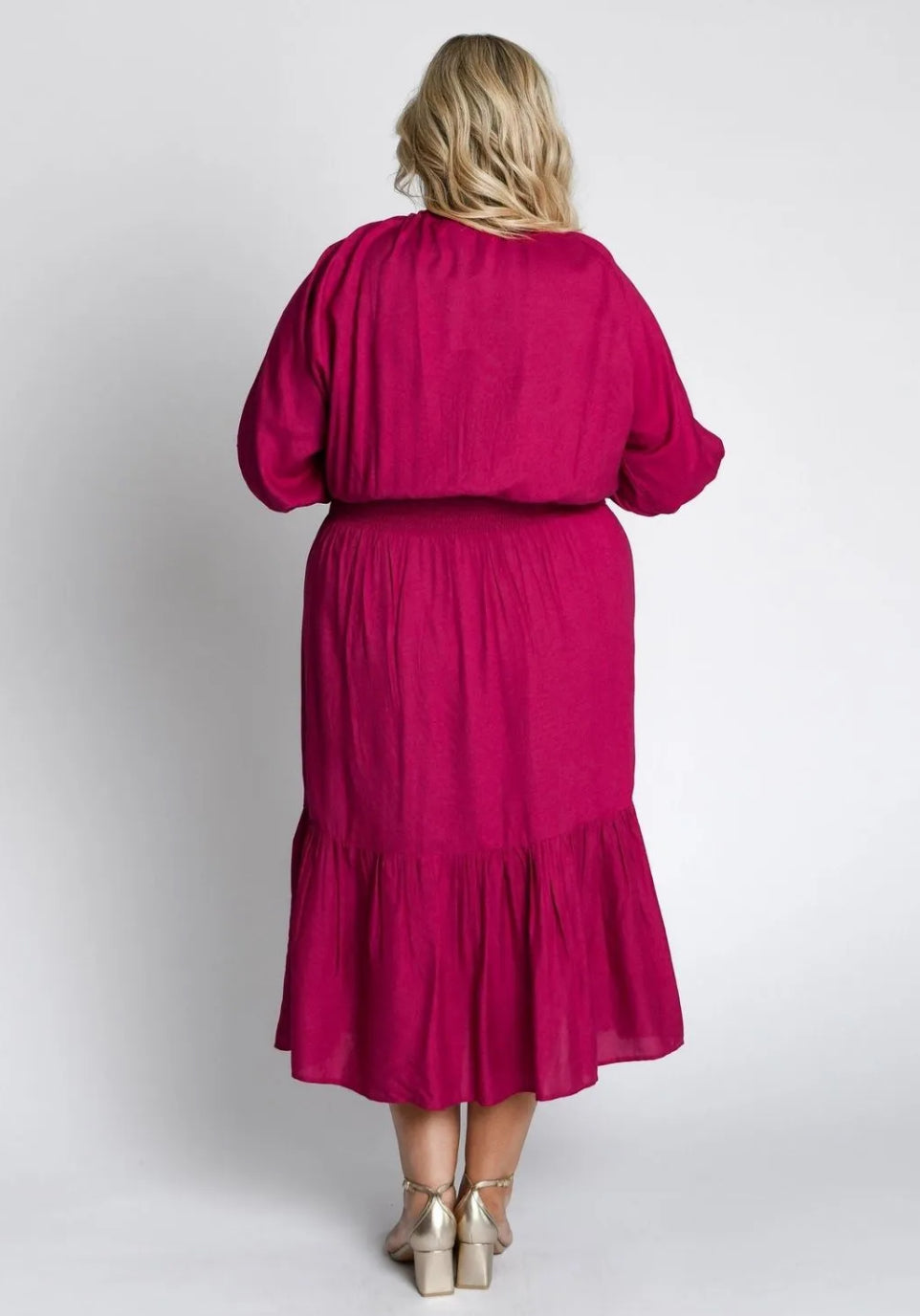 Cleo short sleeve midi dress