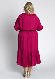 Cleo short sleeve midi dress