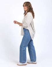 Foxwood - Walter Stripe Shirt - Vintage White