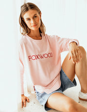 Simplified Metallic Crew Pale Pink