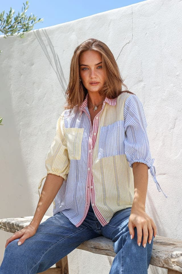 Multi colour stripe shirt