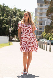 Kivari red flower dress