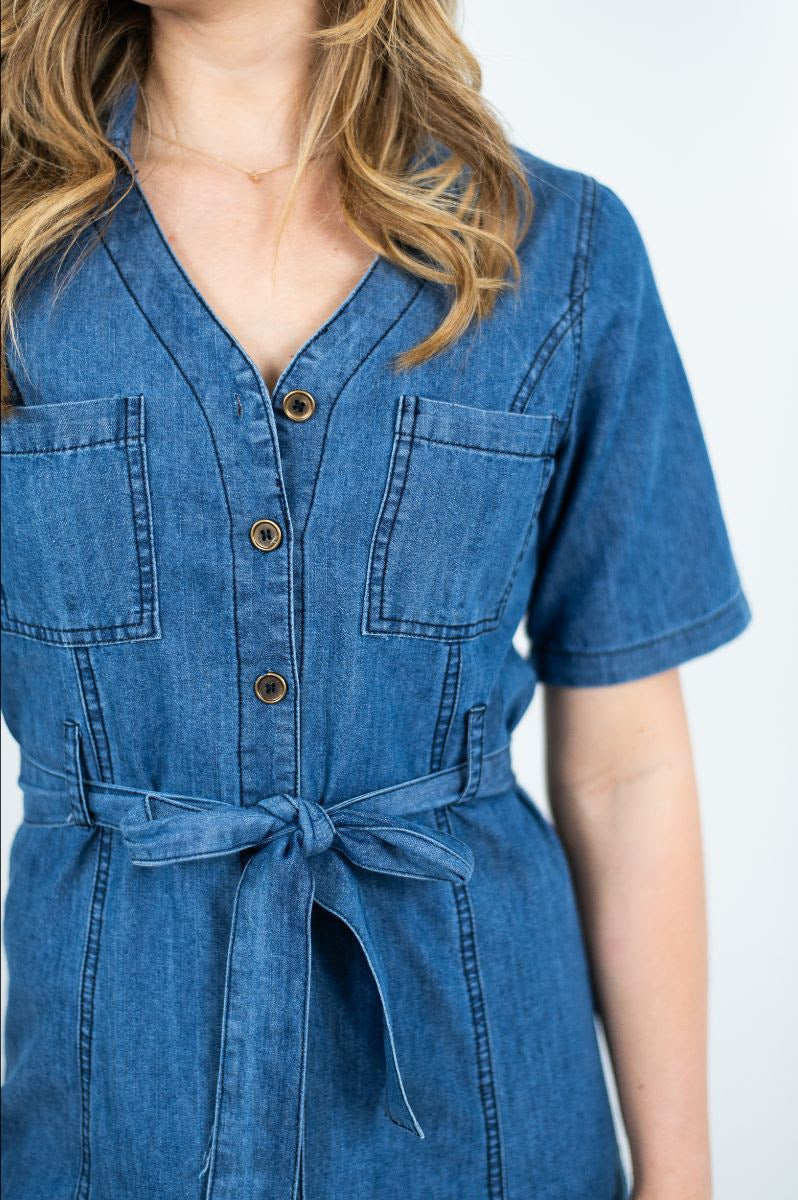 Evie denim dress