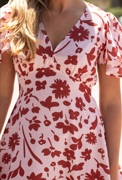Kivari red flower dress