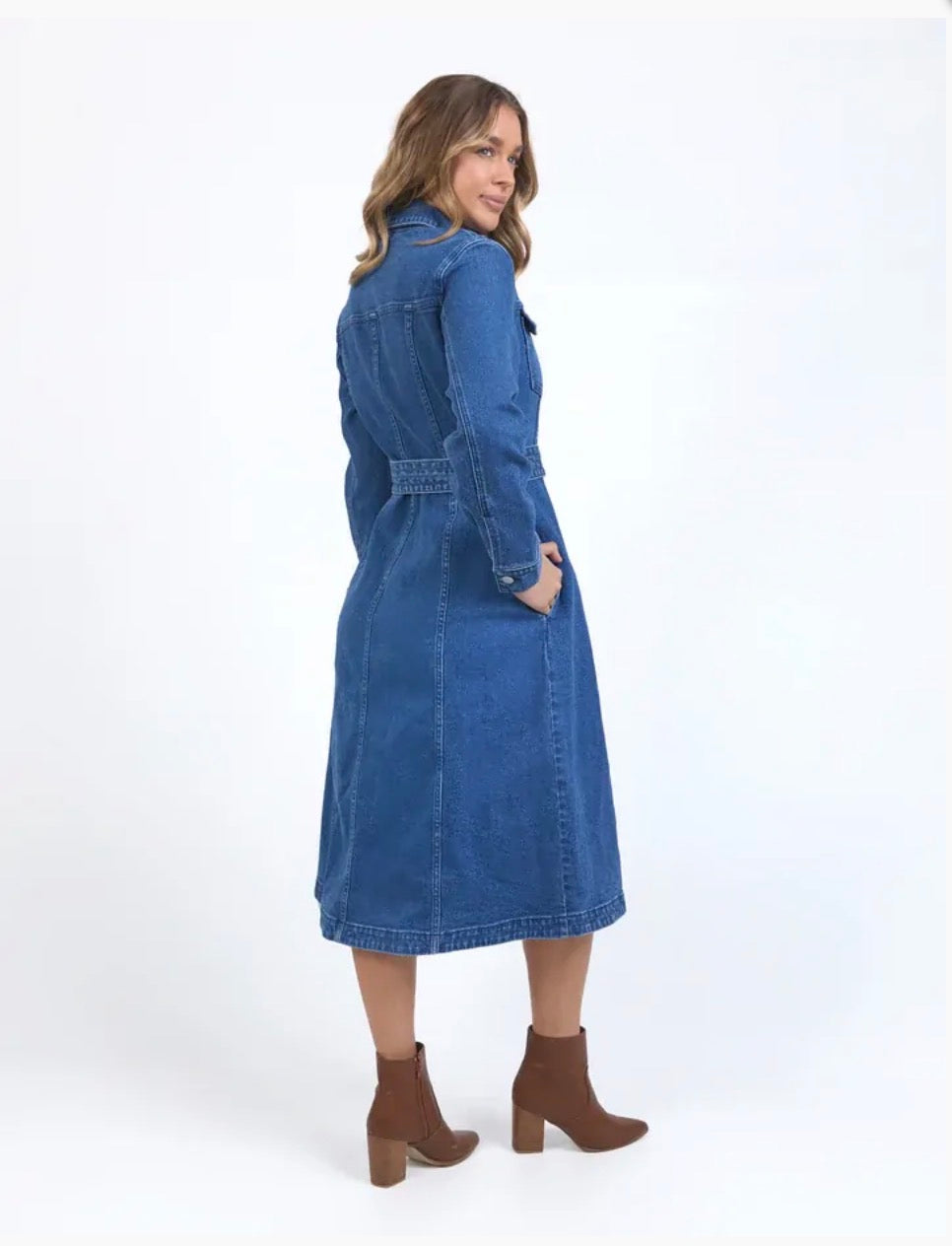Foxwood | Genevieve Denim Dress - Mid Blue