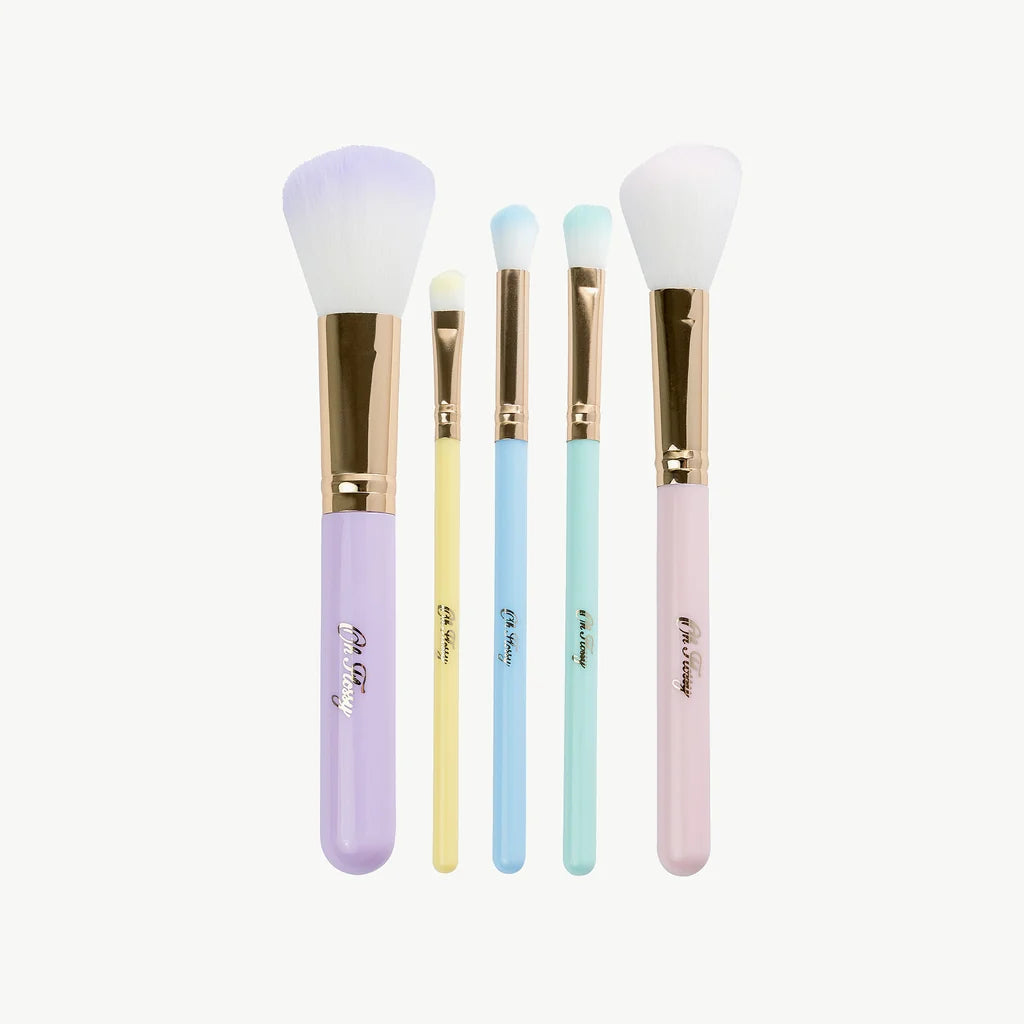 Oh Flossy |  5-Piece Rainbow Makeup Brush Set
