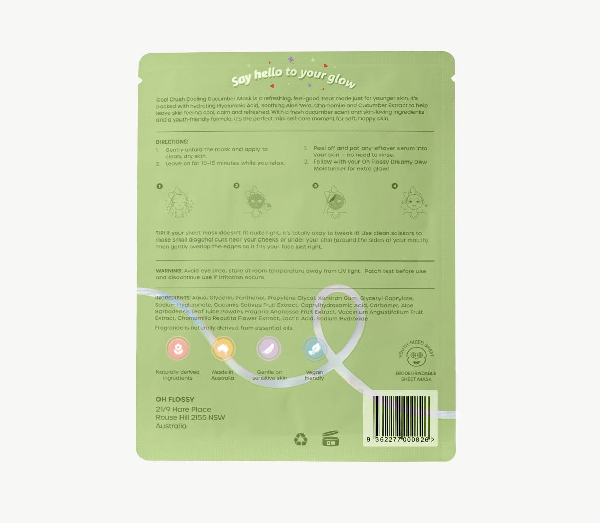 Oh Flossy Skincare -Mask