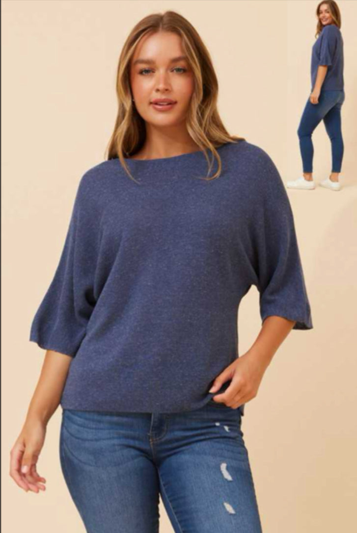 Dolman denim top