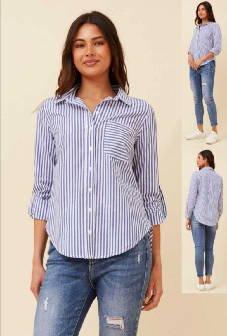 Tara shirt- indigo