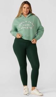 Lotus Limited Edition Cropped Hoodie-Green Juice