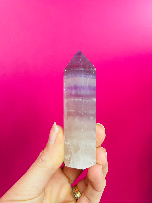 Fluorite crystal point