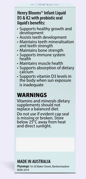 Infant liquid D3 & K2