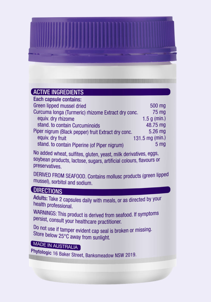 Green lipped muscle & turmeric