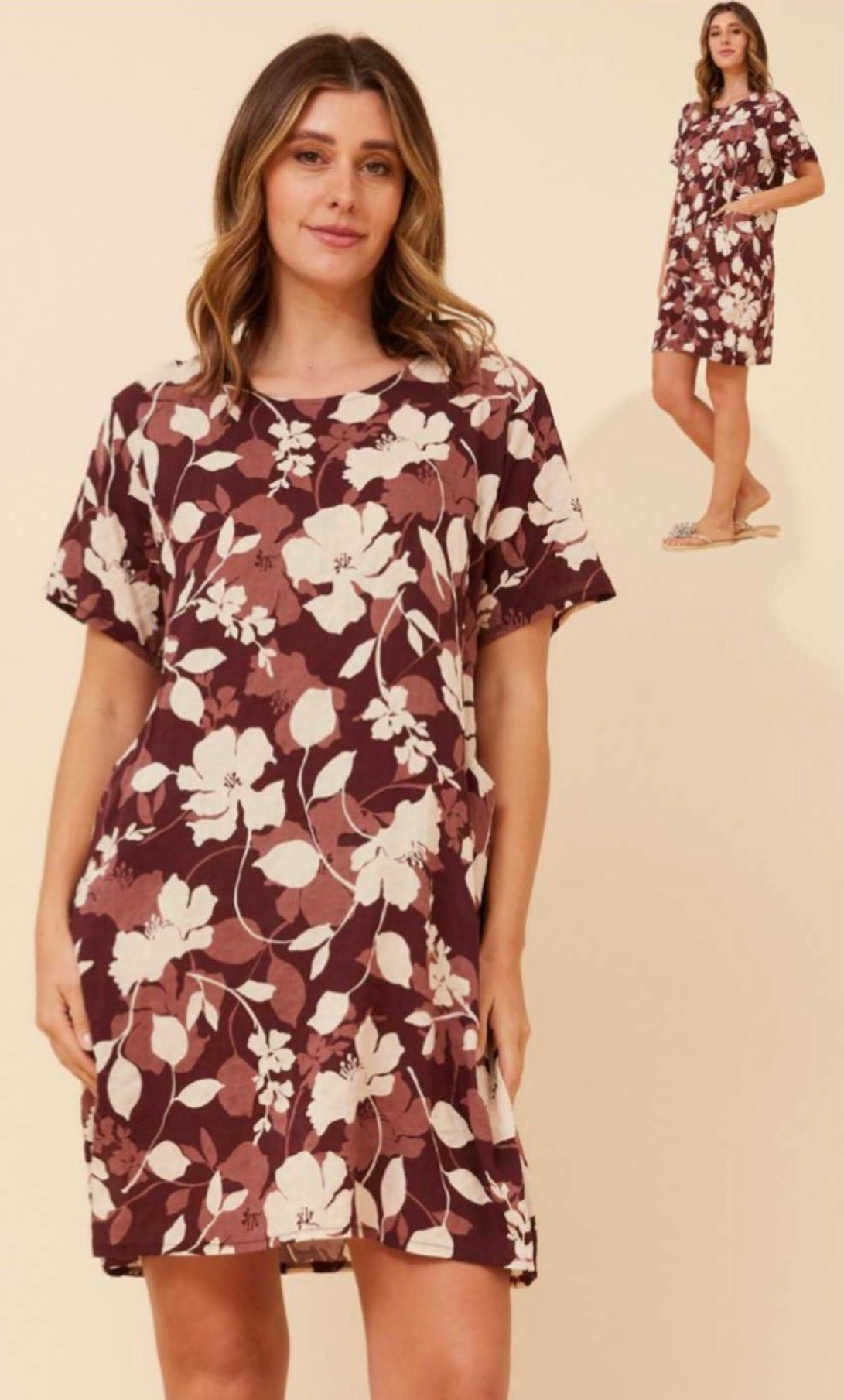 Jenny dress burgundy