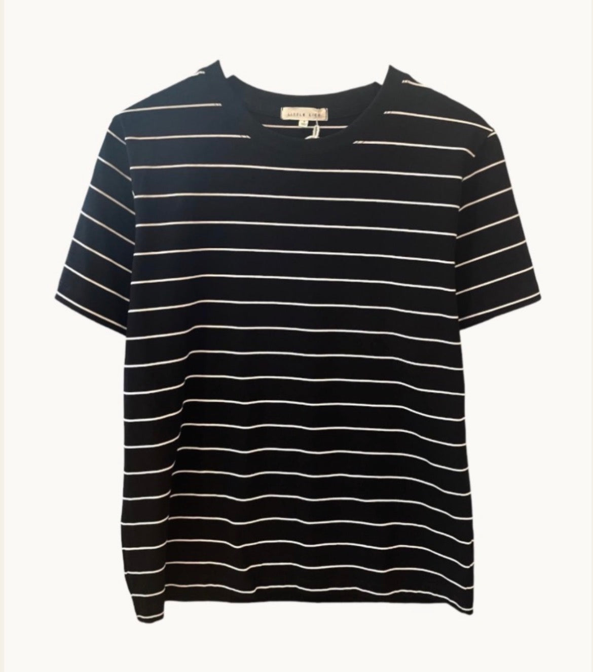 Little Lies | Athens tee - black/ white stripe