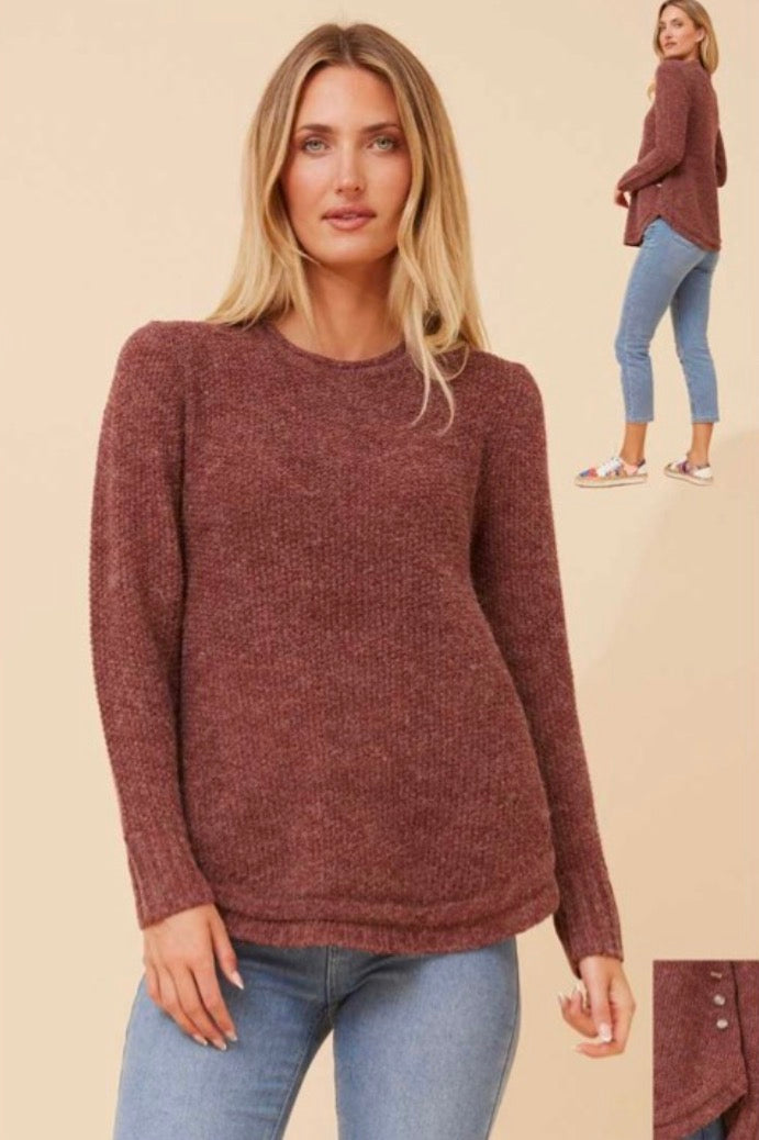 Rachel knit - plum