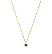 Black Ariel Necklace- Sterling Silver