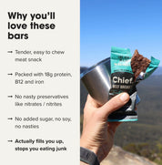 Chief | Organic Beef Bars - Traditional