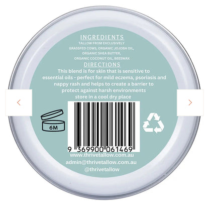 Tallow Based Moisturiser Unscented 70ml